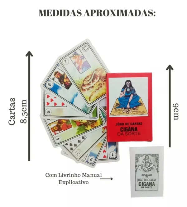 TAROT JOGO DE CARTAS CIGANA DA SORTE 36 CARTAS - Image 3