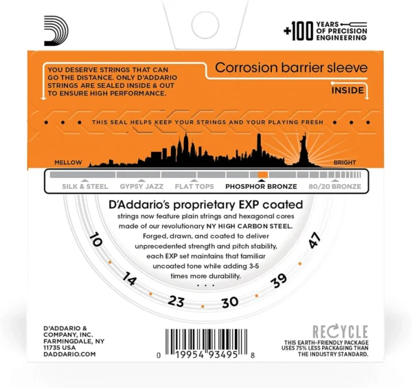 Encordoamento D'Addario 0.10 Fósforo Bronze - Image 3