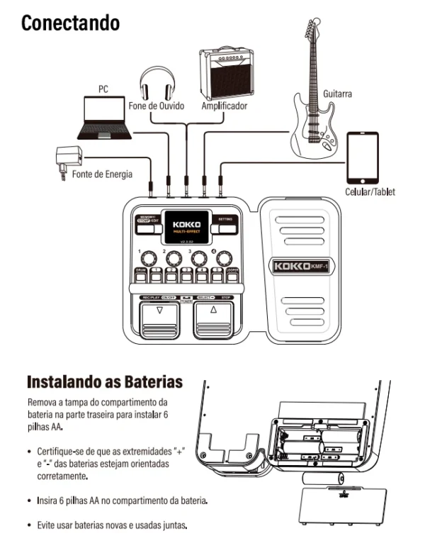 Kakko-KMF-1 Pedal de Guitarra Sintetizado Efeito, 18 Amp Modelos, IR 512, Dot Sampling, Drum Machine e Função Loop, Acessórios de Guitarra - Image 19