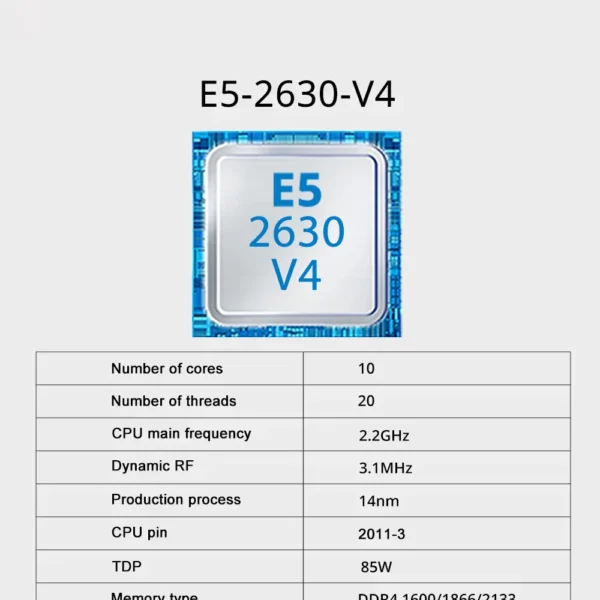 X99 conjunto placa-mãe soyo com LGA2011-3 xeon e5 2630 v4 cpu ddr4 16gb ram - Imagem 2