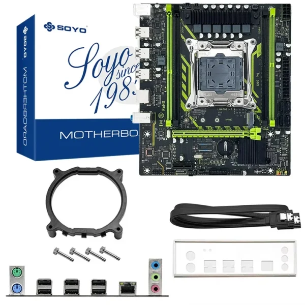 X99 conjunto placa-mãe soyo com LGA2011-3 xeon e5 2630 v4 cpu ddr4 16gb ram - Imagem 3